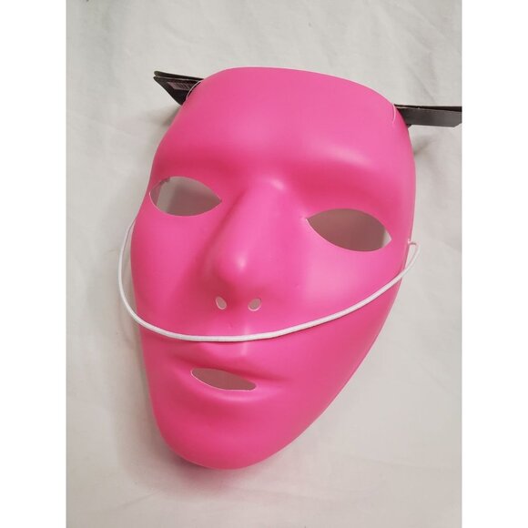 New Pink Neon Halloween Mask - Picture 4 of 5